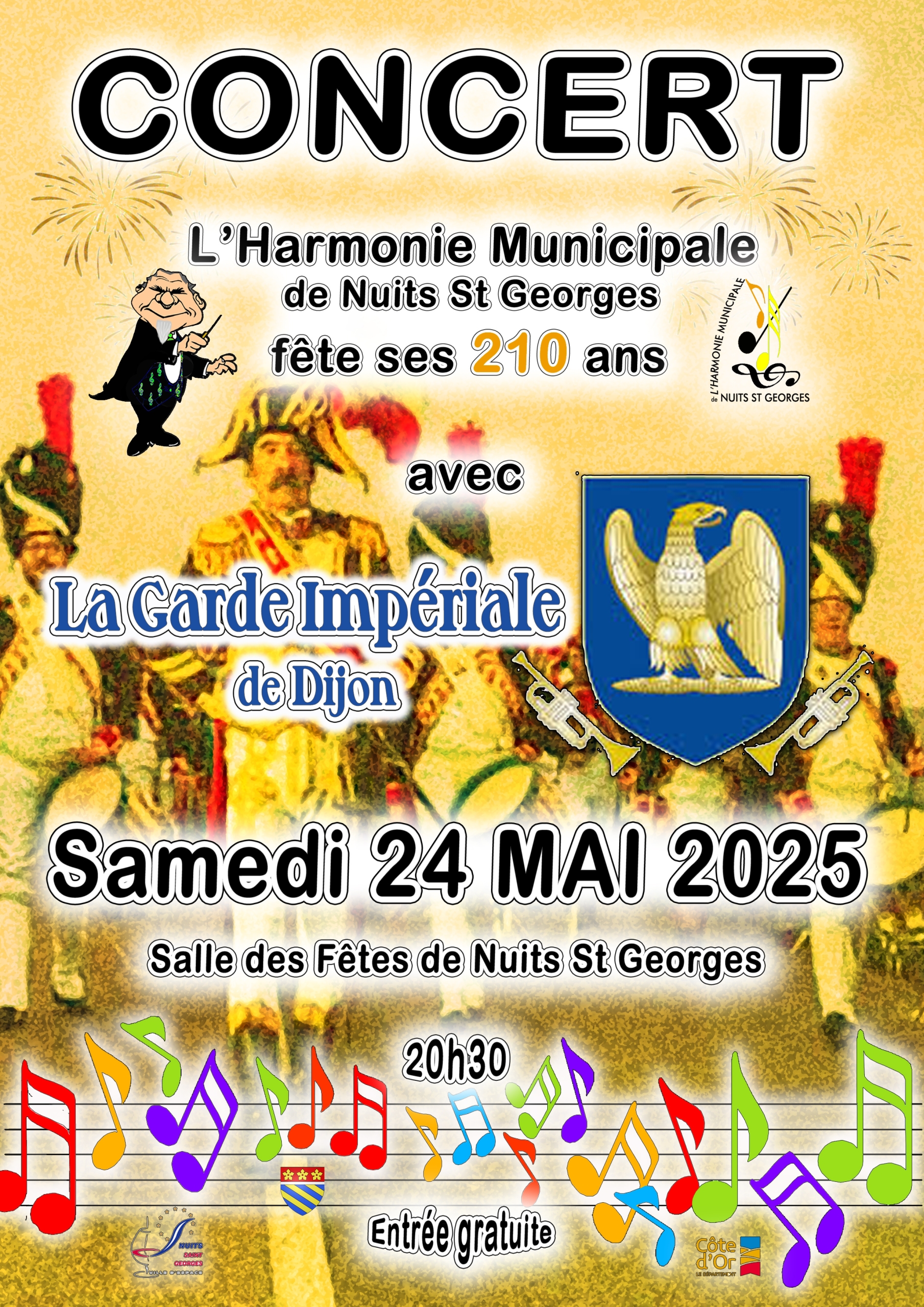 Programme du Concert de Printemps 2025 de l'Harmonie de Nuits-Saint-Georges