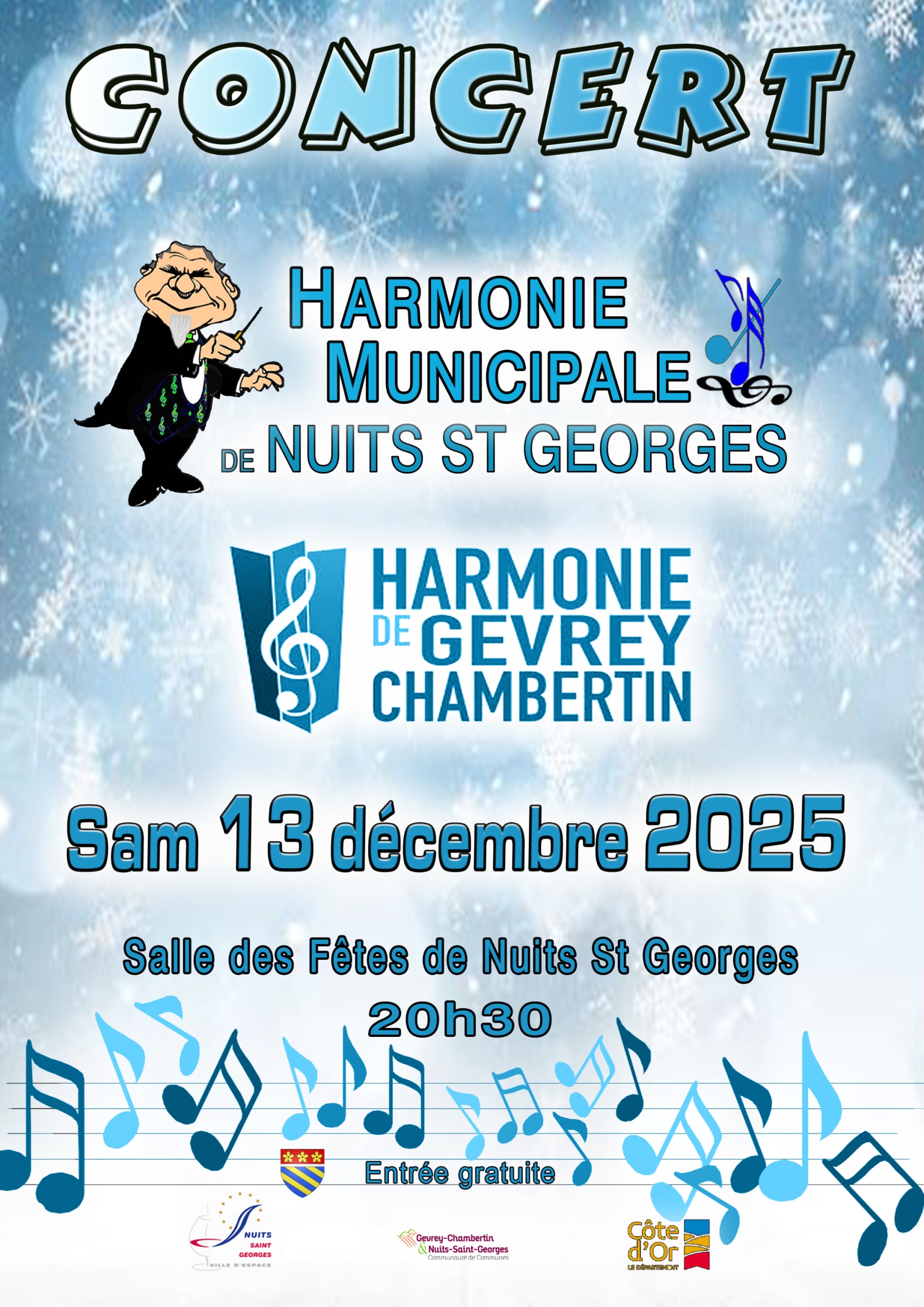 Programme du Concert de Noël 2025 de l'Harmonie de Nuits-Saint-Georges